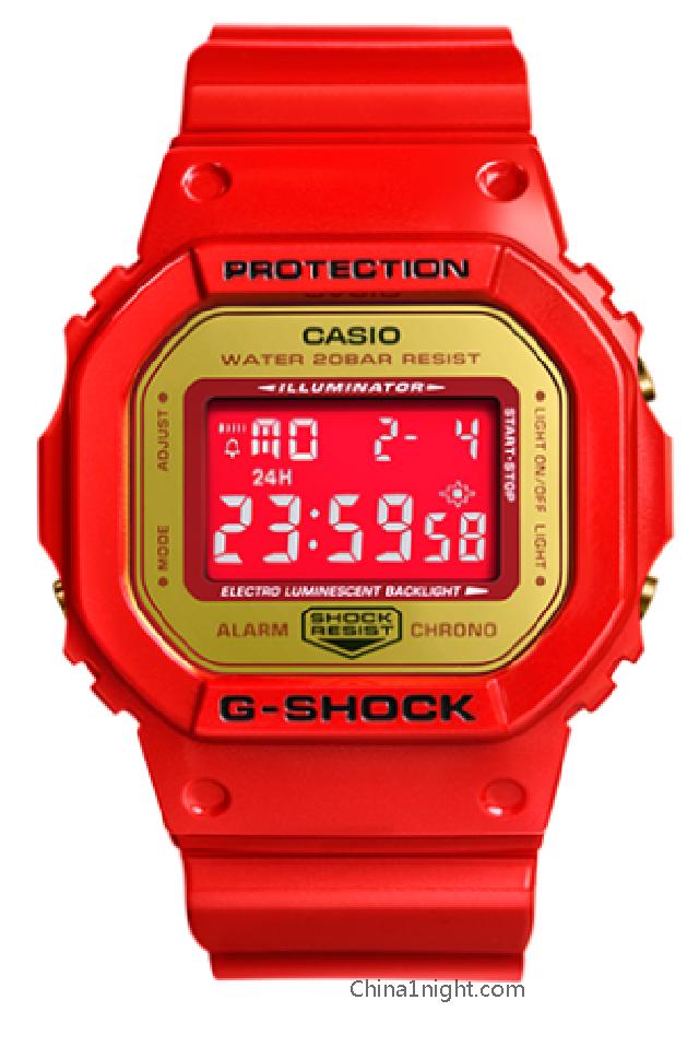 Casio DW-5600CX-4PRP Rare Limited Red bearbrick X G-SHOCK DW-5600 WATCH